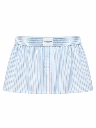 Alexander Wang Multicolour Striped Cotton Mini Shorts