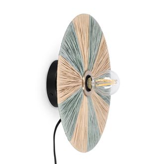 BIZZOTTO Kanda natural blue wall lamp d33