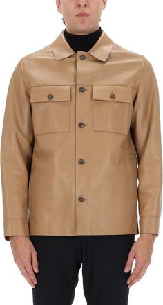 BOSS C-Malid Faux Leather Regular Jacket
