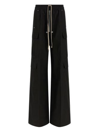 Rick Owens Cargobelas drawstring elasticated trousers - Nero
