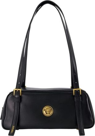 Versace Kleine Schoudertas - Dames - Tassen - Zwart - Maat: ONE Size Leer