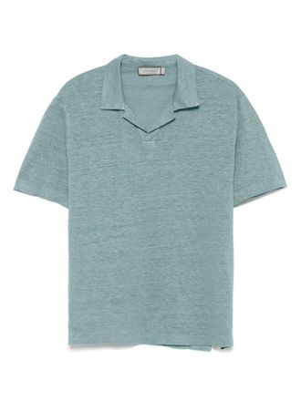 Canali linen T-shirt - men - Linen/Flax - 48 - Blue