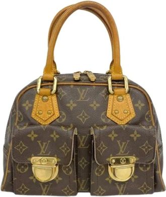 Louis Vuitton Pre-owned Handbags, female, Brown, Size: ONE SIZE Pre-owned Monogram Canvas Handbag