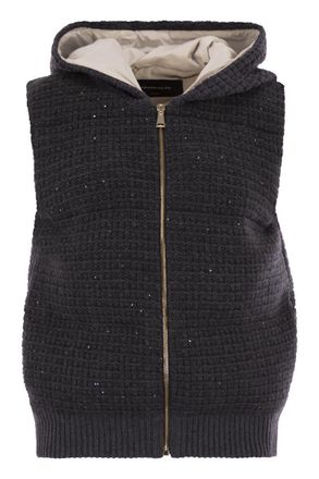 Fabiana Filippi Knitted Vest With Hood