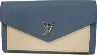 Louis Vuitton Blue Jean Long Wallet (Bi-Fold) (Pre-Owned)