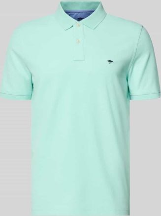 Fynch-Hatton Fynch-Hatton Regular Fit Poloshirt mit Logo-Stitching in Mint, Gr&ouml;&szlig;e 3XL