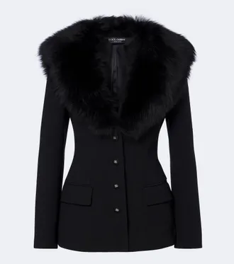 Dolce & Gabbana DG wool-blend jacket