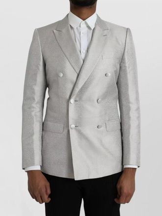 Dolce & Gabbana silk double-breasted dinner blazer