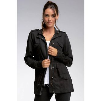 Elan Tencel Jacket In Black