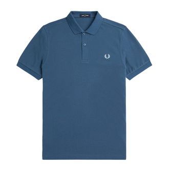 Fred Perry Classic Midnight Blue Ice Logo Polo Shirt