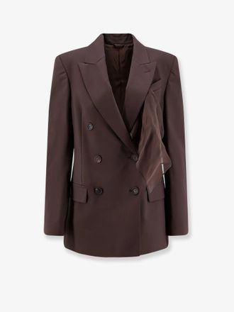Brunello Cucinelli Tropical luxury wool blazer with Monili - BRUNELLO CUCINELLI - gender_Woman