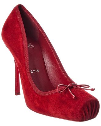 Christian Louboutin Cassia Nodo 100 Suede Pump