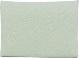 Herm&egrave;s Green Light Green Vert Epsom Leather Coin Purse/Coin Case (Pre-Owned)