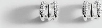 Mango Ear cuff dettagli glitter argento - Donna - Taglia unica - MANGO