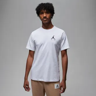 Nike Jordan Mens Jordan Jumpman Air T-Shirt in White | AH5296-100