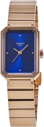 Tissot SRV 30mm Blue Diamond Dial Rose Gold PVD Steel Womens Watch T160.110.33.046.00