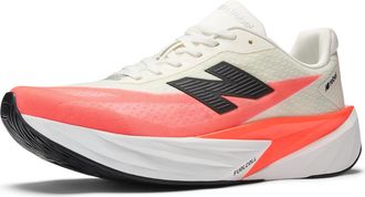 New Balance Mens FuelCell Rebel V5 Running Shoe, Urgent Red/White/Sea Salt, 12 UK