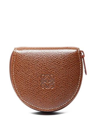 Loewe 1990-2000s anagram zipped purse - Brown