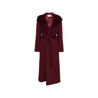 Pennyblack Cappotto in Feltro con Cintura - - Coats - Donna - Rosso - S