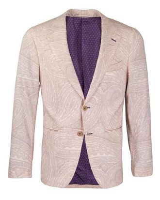 Lords of Harlech Judd Fully Lined Tailored Wool Blazer in Wild Paisley Ivory at Nordstrom, Size 44