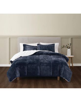 Truly Soft Basket Carved Fluffy Comforter Set