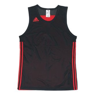 adidas Basketball Training Casual Breathable Knitted Vest Men Black/Red DY6588