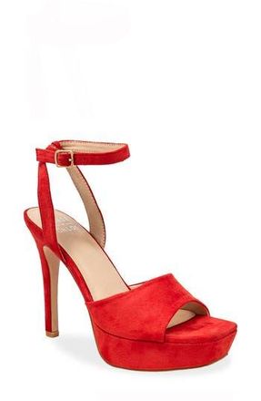 Chase + Chloe by Intouch Footwear Ankle Strap Platform Pump in Red at Nordstrom Rack, Size 7.5