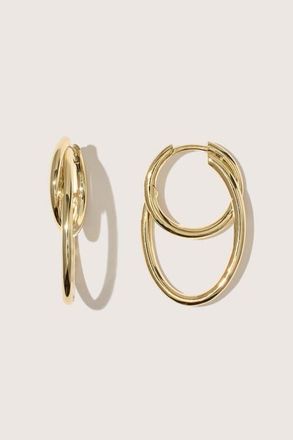 Otiumberg 14kt Gold Vermeil Loom Earrings in Yellow Toned Gold at Nordstrom