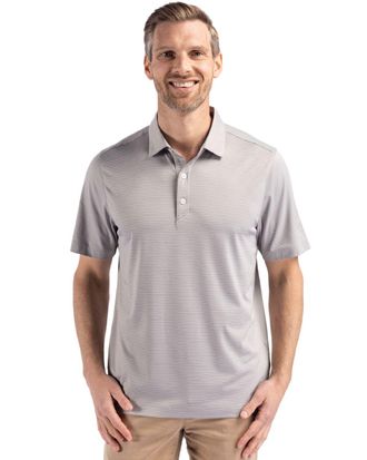 Cutter & Buck Forge Eco Fine Line Stripe Stretch Recycled Mens Polo
