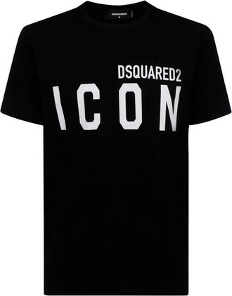 Dsquared2 DSquared2 Unisex Adult Cool Large Pictogram Logo T-Shirt (Zwart, Wit)