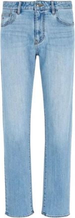 A|X Armani Exchange Slim fit denim jeans van stretchkatoen - Heren - Slim Fit Jeans - Blauw - W28 - Katoen - Jeans