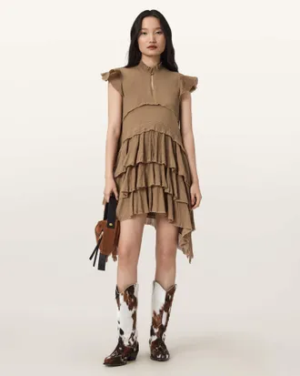 AllSaints Cavarly Cotton Mini Dress