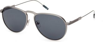 Ermenegildo Zegna EZ0220 14V Mens Sunglasses Grey Size 57