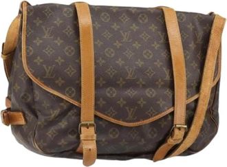 Louis Vuitton Pre-owned Canvas Cross Body Bag - Dames - Vintage Schoudertas - Bruin - ONE Size - Vintage