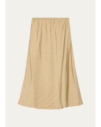 Vince Grid Dot Slip Skirt