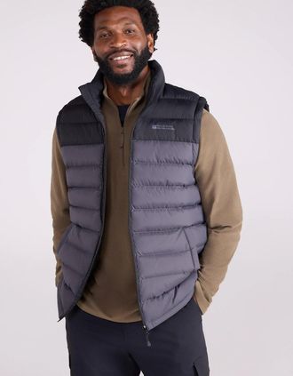 Mountain Warehouse Mens Mountain Warehouse Mens Seasons II Padded Gilet - Grey - Size: Regular/36