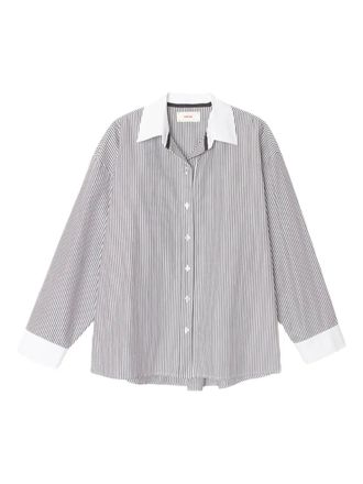 Xirena James striped shirt - women - Cotton - S - Black
