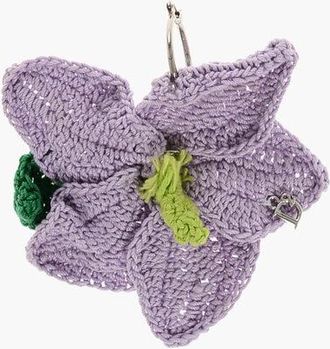 Dsquared2 Crochet Flower Shaped Single Earring size Unica