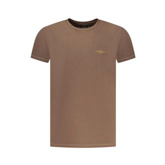Aeronautica Tops, Heren, Bruin, XL, Katoen, Katoenen T-Shirt