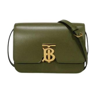 Burberry Pre-owned Cross Body Bags, female, Green, Size: ONE SIZE Pre-owned Vintage Fur Shoulder Bag