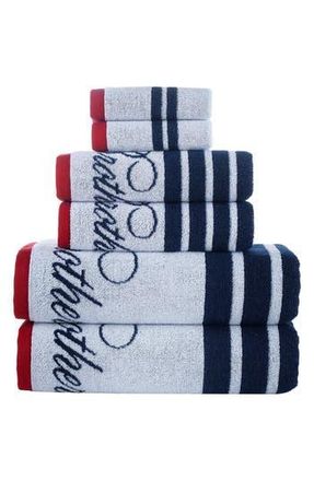 Brooks Brothers Cotton 6-Piece Towel Set in White at Nordstrom Rack