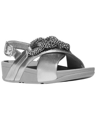 FitFlop Fitflop Lulu Beaded Chain Leather Back Strap Sandal
