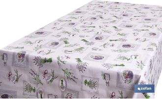 cofan Rollo De Hule Dise&ntilde;o Lavanda 1,40 X 25 M, El Rollo De Hule Con Estampado De Lavanda Es Una Buena Elecci&oacute;n Para Ponerlo En Todo Tipo De Mesas. Este Tip