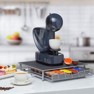 OEM Juego De 36 Cajones Para C&aacute;psulas De Caf&eacute;, Dispensador Moderno, Soporte Para C&aacute;psulas De Cafetera Con Organizador De C&aacute;psulas, Color Gris
