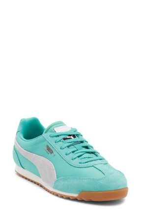 Puma Arizona Nylon Sneaker in Vibrant Green/Lavender Pop at Nordstrom, Size 7.5