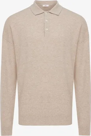 Gentiluomo Longsleeve Button Polo | Beige