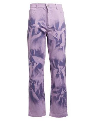 8 by YOOX UNISEX COTTON DENIM TIE & DYE WORKPANTS