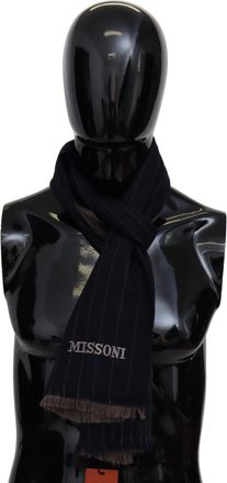 Missoni Heren Bruine Wollen Unisex Nek Wikkel Sjaal