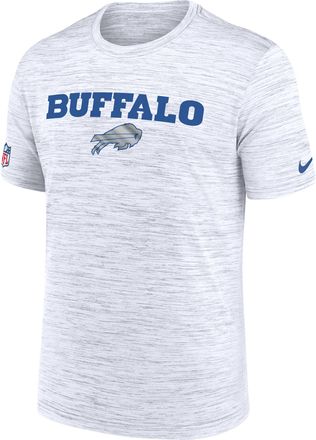 Nike Buffalo Bills Rivalries Collection Sideline Velocity Nike Mens Dri-FIT NFL T-Shirt in White | 02ER10A81-DDB
