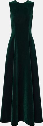 Emilia Wickstead Nodin cotton velour gown